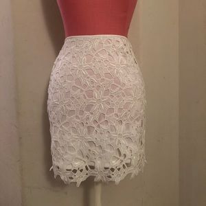White Lace Skirt